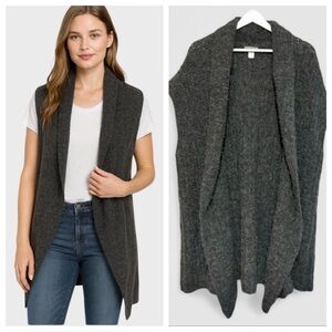 124 Iridium Superfine Peruvian Wool Tunic Sweater Vest